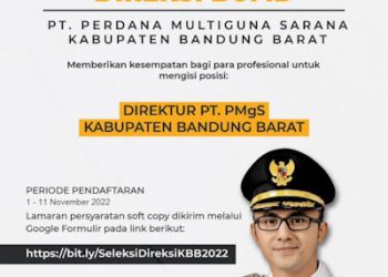 Pemkab Bandung Barat Buka Seleksi Direktur PT PMgS