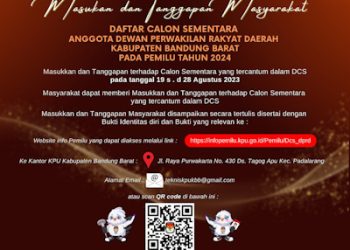 KPU: Minta Masyarakat Aktif Beri Tanggapan Daftar Calon Sementara Pemilu Legislatif 2024