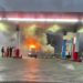 Minibus Terbakar di SPBU Cikamuning, Sopir Luka Bakar